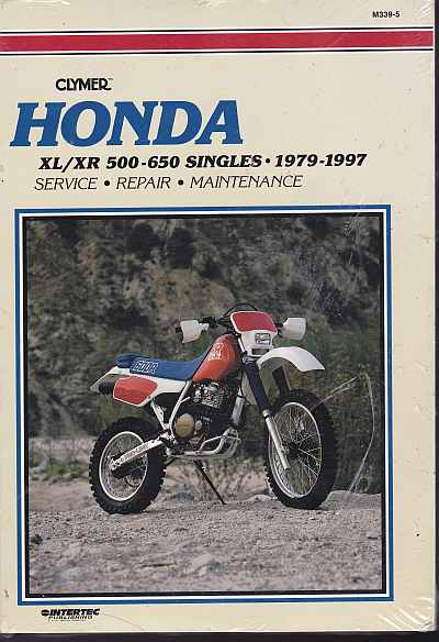 Honda XL XR 500-650 Singles 1979-1997 M339-5 (image for) Honda XL XR 500-650 Singles 1979-1997 M339-5